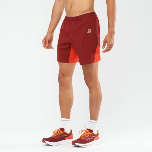 Bermudas Salomon Cross 7'' No Liner Hombre Rojos | MX BPOF236